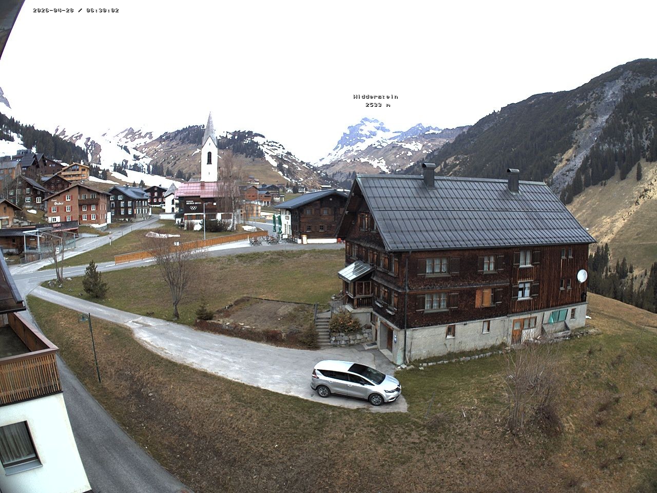 Archiv Foto Webcam Dorfzentrum von Warth