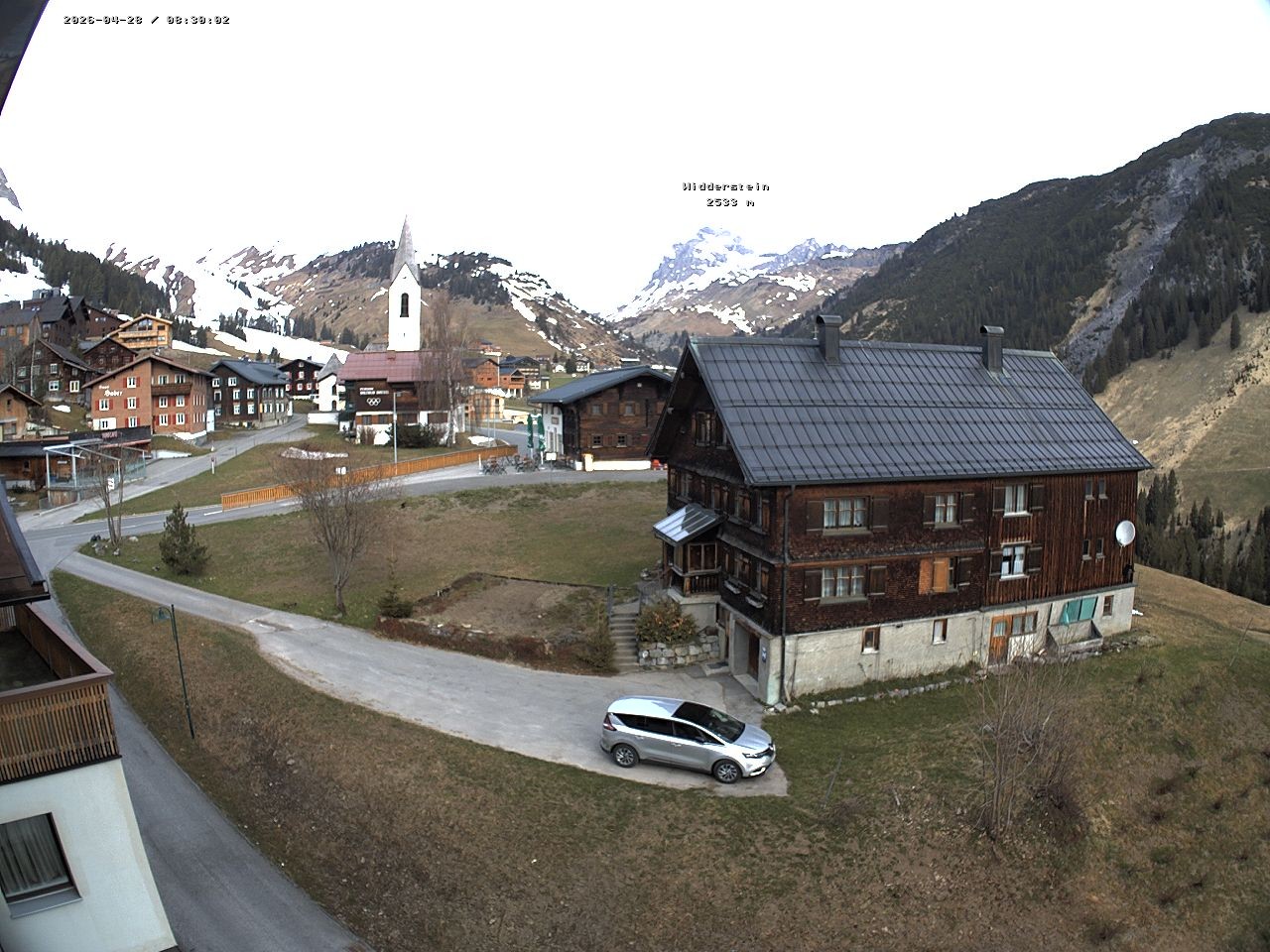 Archiv Foto Webcam Dorfzentrum von Warth