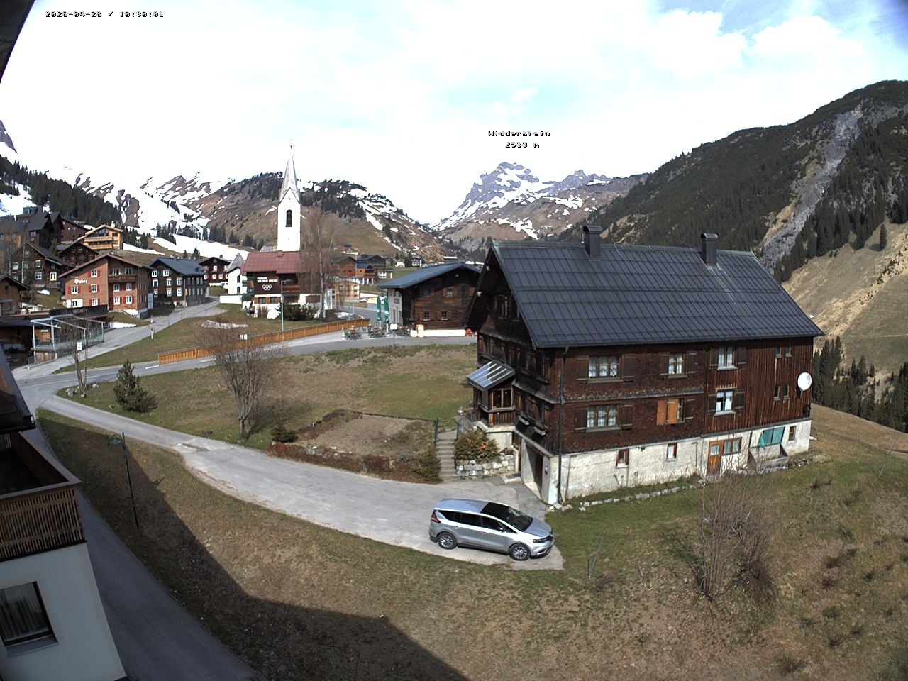 Archiv Foto Webcam Dorfzentrum von Warth
