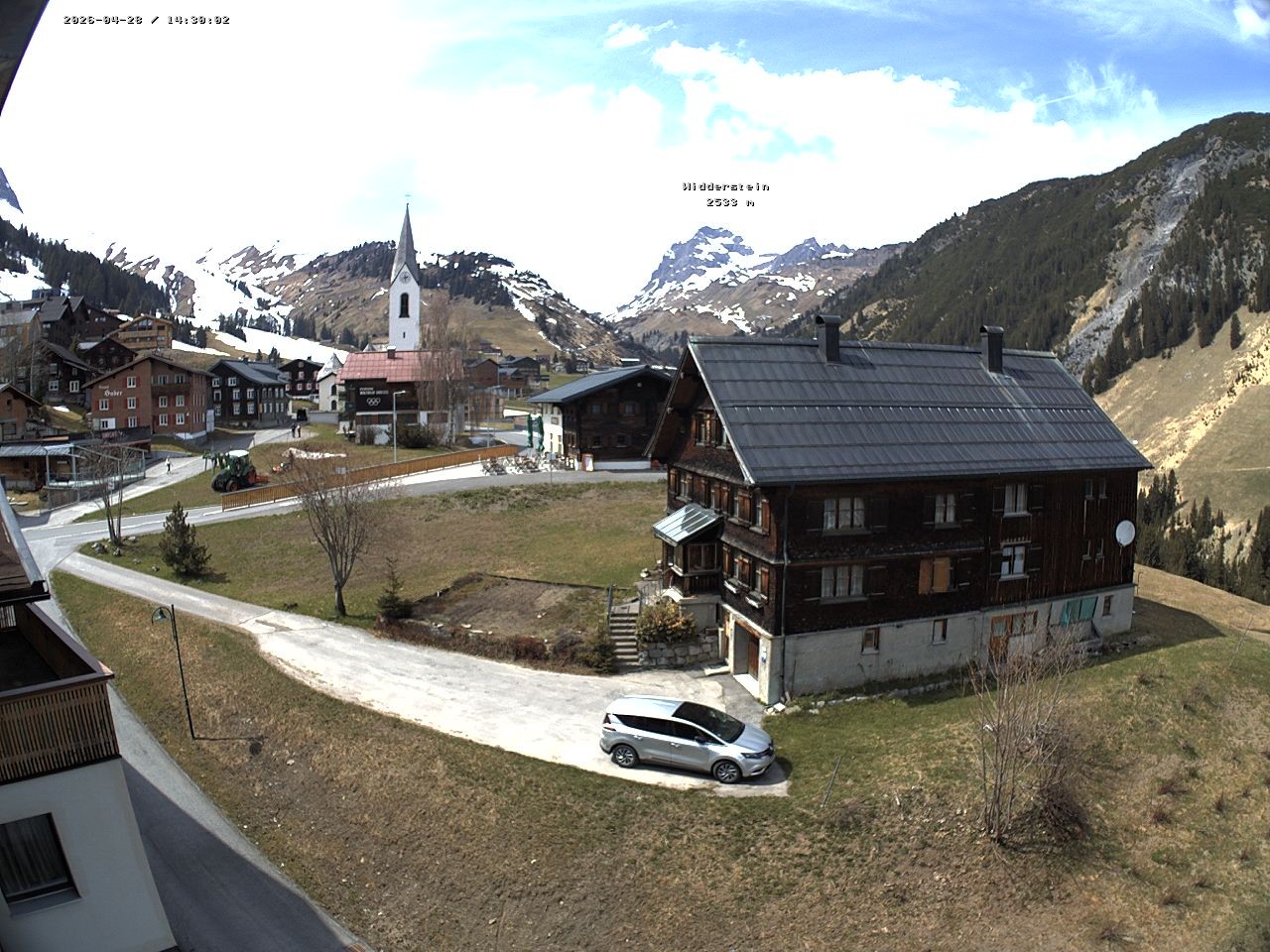 Archiv Foto Webcam Dorfzentrum von Warth