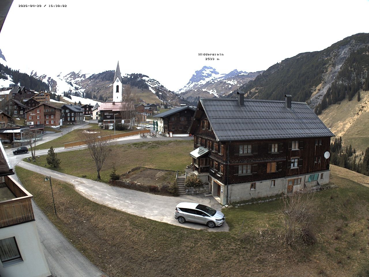 Archiv Foto Webcam Dorfzentrum von Warth