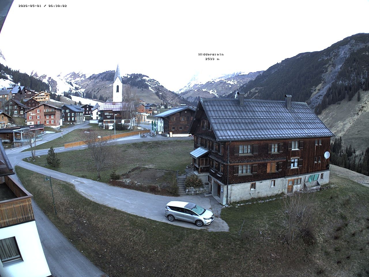 Archiv Foto Webcam Dorfzentrum von Warth
