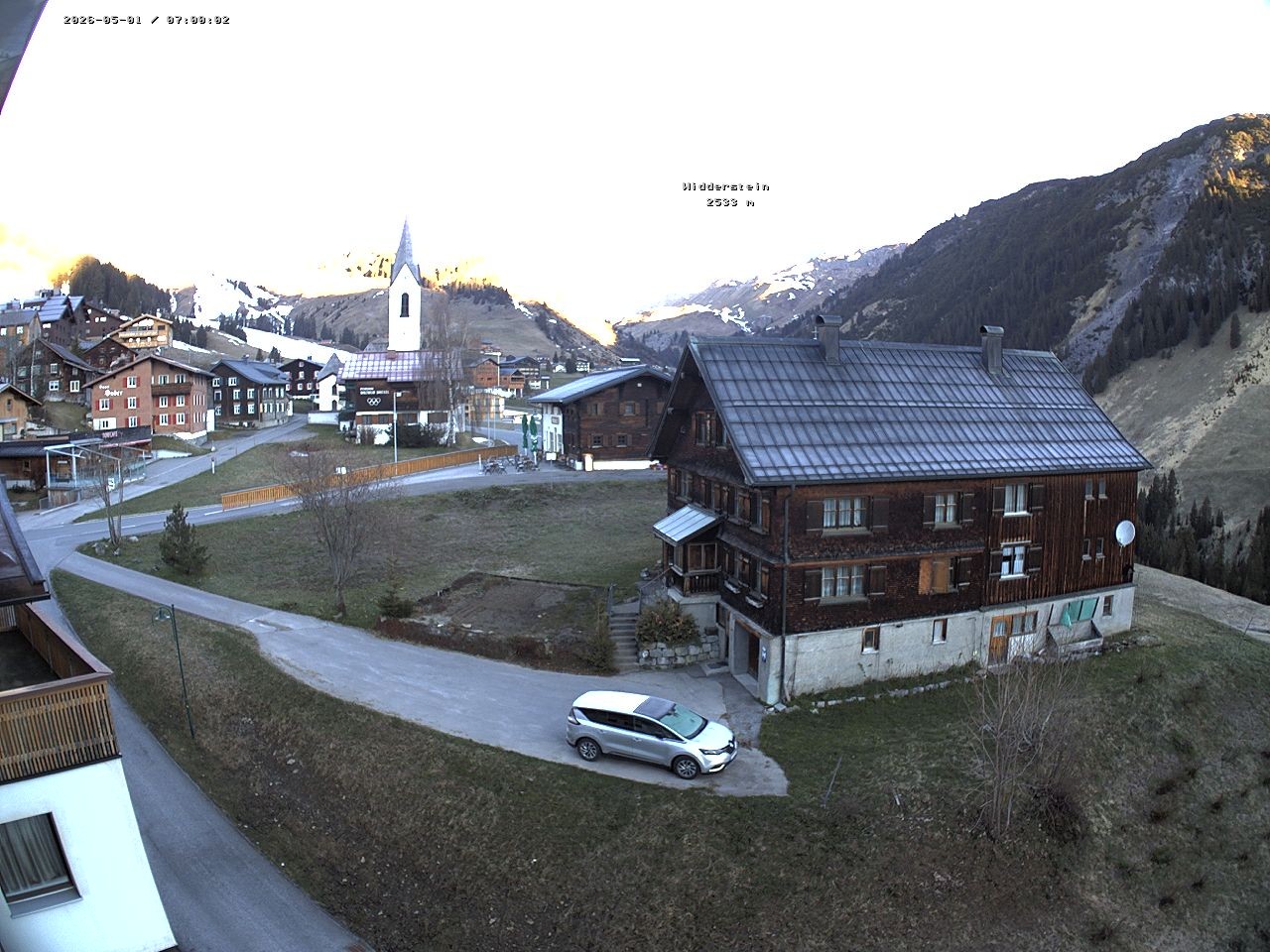 Archiv Foto Webcam Dorfzentrum von Warth