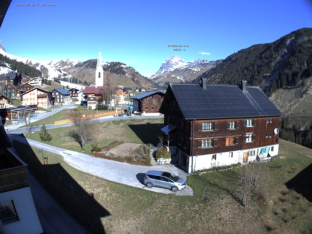 Archiv Foto Webcam Dorfzentrum von Warth