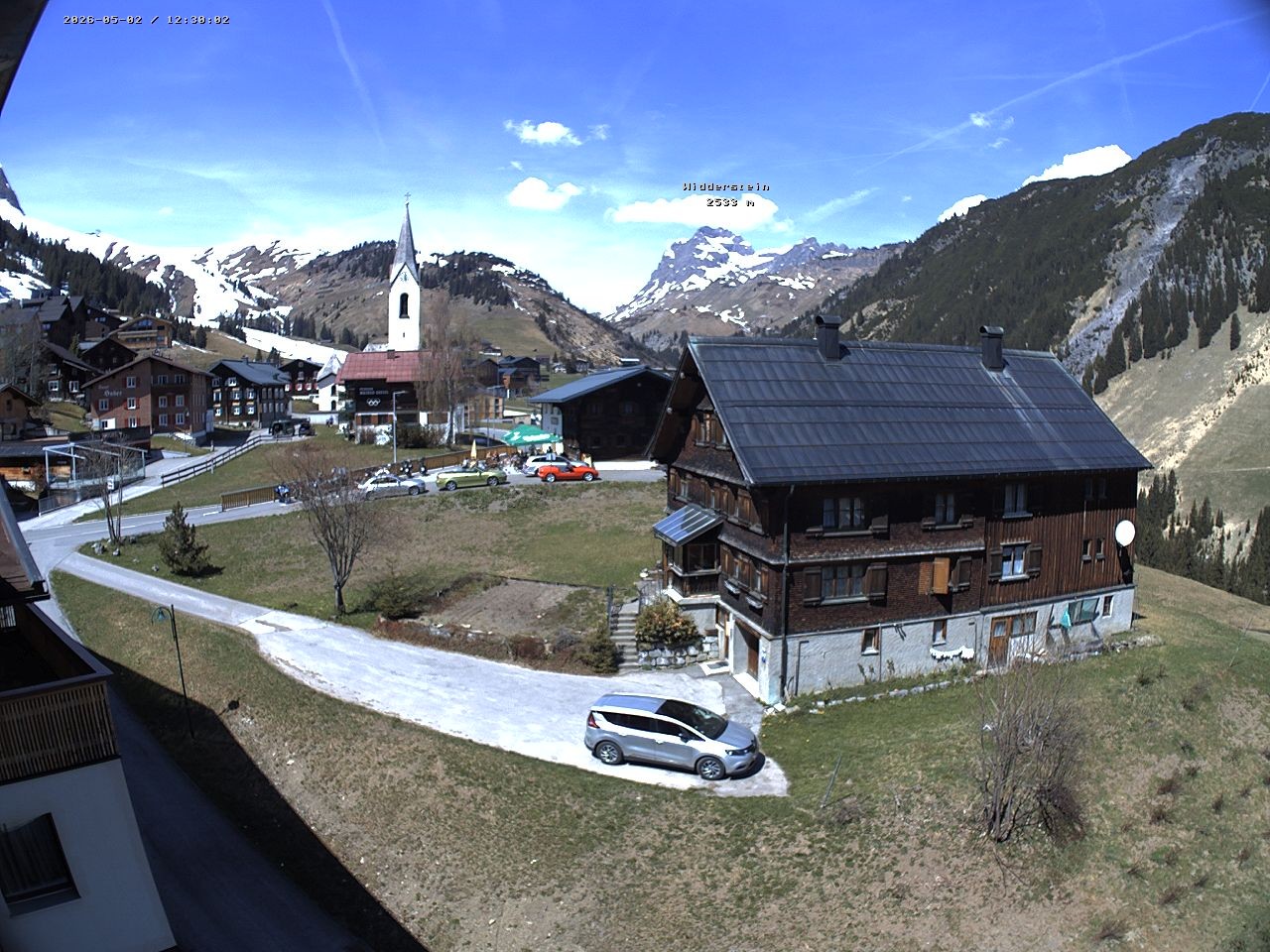 Archiv Foto Webcam Dorfzentrum von Warth