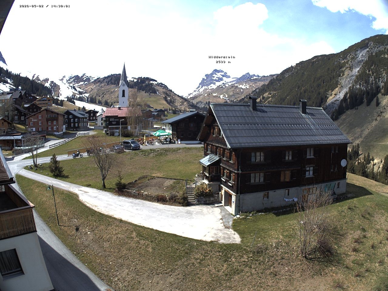 Archiv Foto Webcam Dorfzentrum von Warth