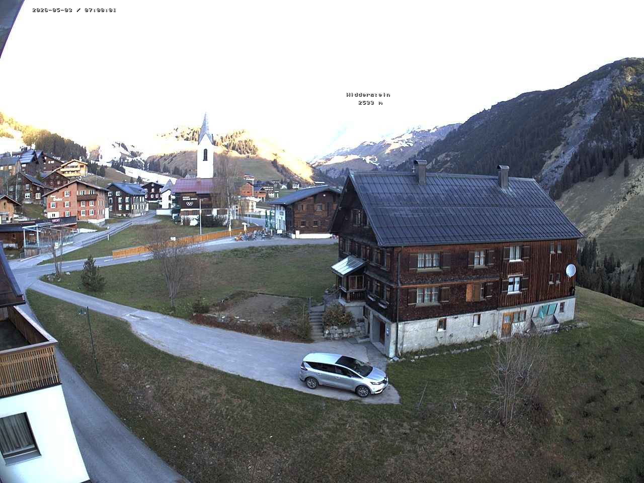 Archiv Foto Webcam Dorfzentrum von Warth