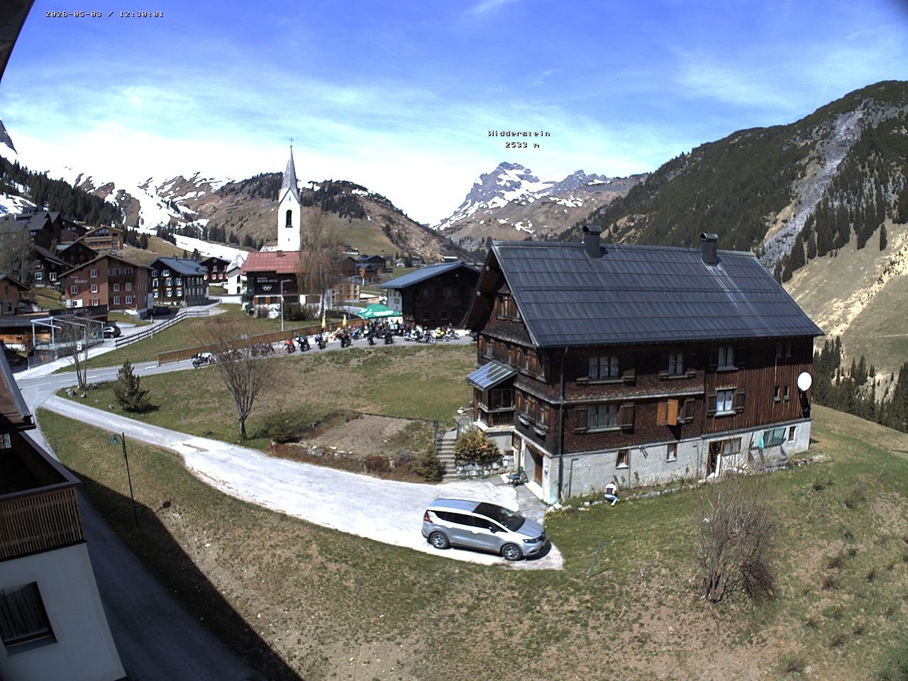 Archiv Foto Webcam Dorfzentrum von Warth