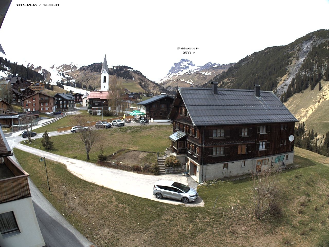 Archiv Foto Webcam Dorfzentrum von Warth
