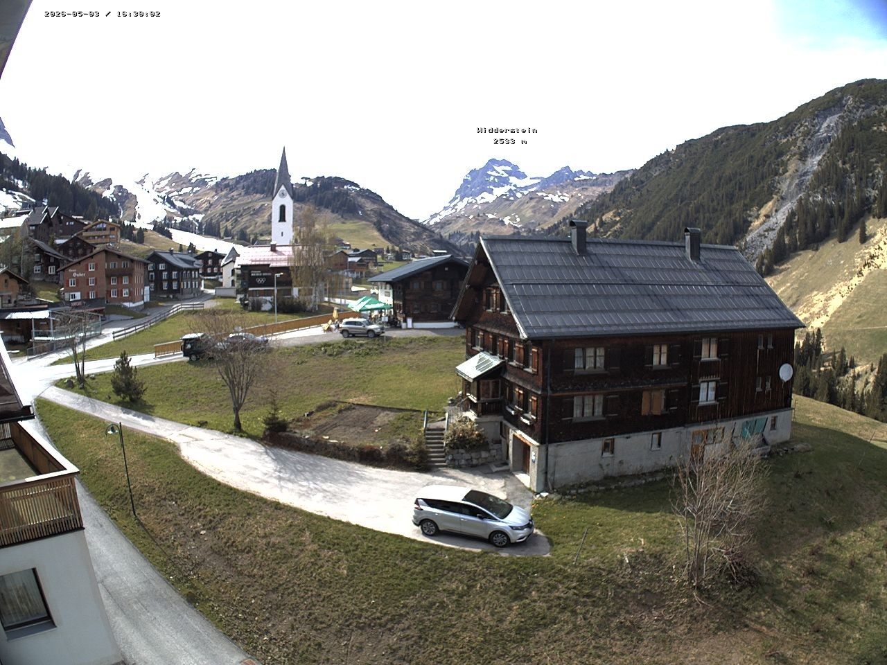 Archiv Foto Webcam Dorfzentrum von Warth