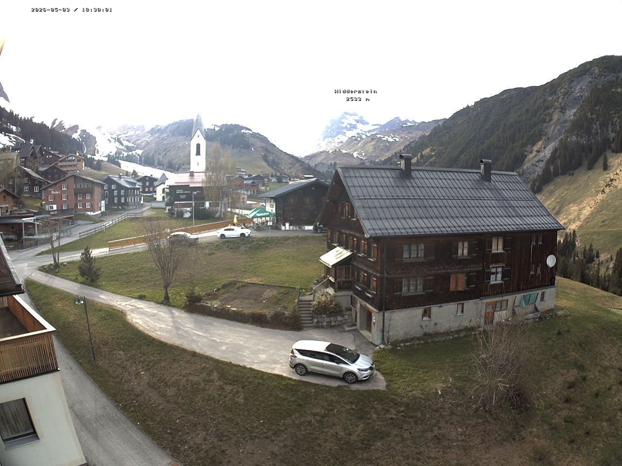 Archiv Foto Webcam Dorfzentrum von Warth