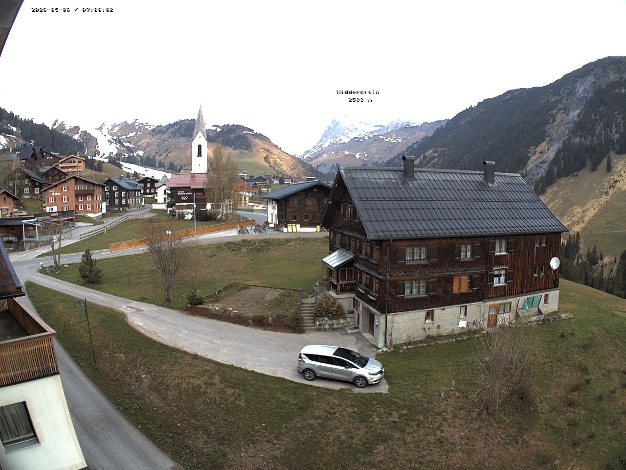 Archiv Foto Webcam Dorfzentrum von Warth