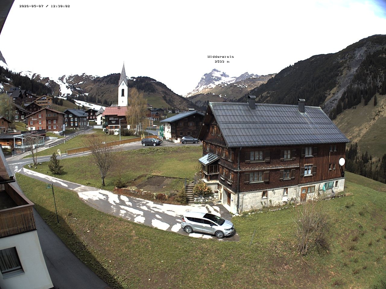 Archiv Foto Webcam Dorfzentrum von Warth