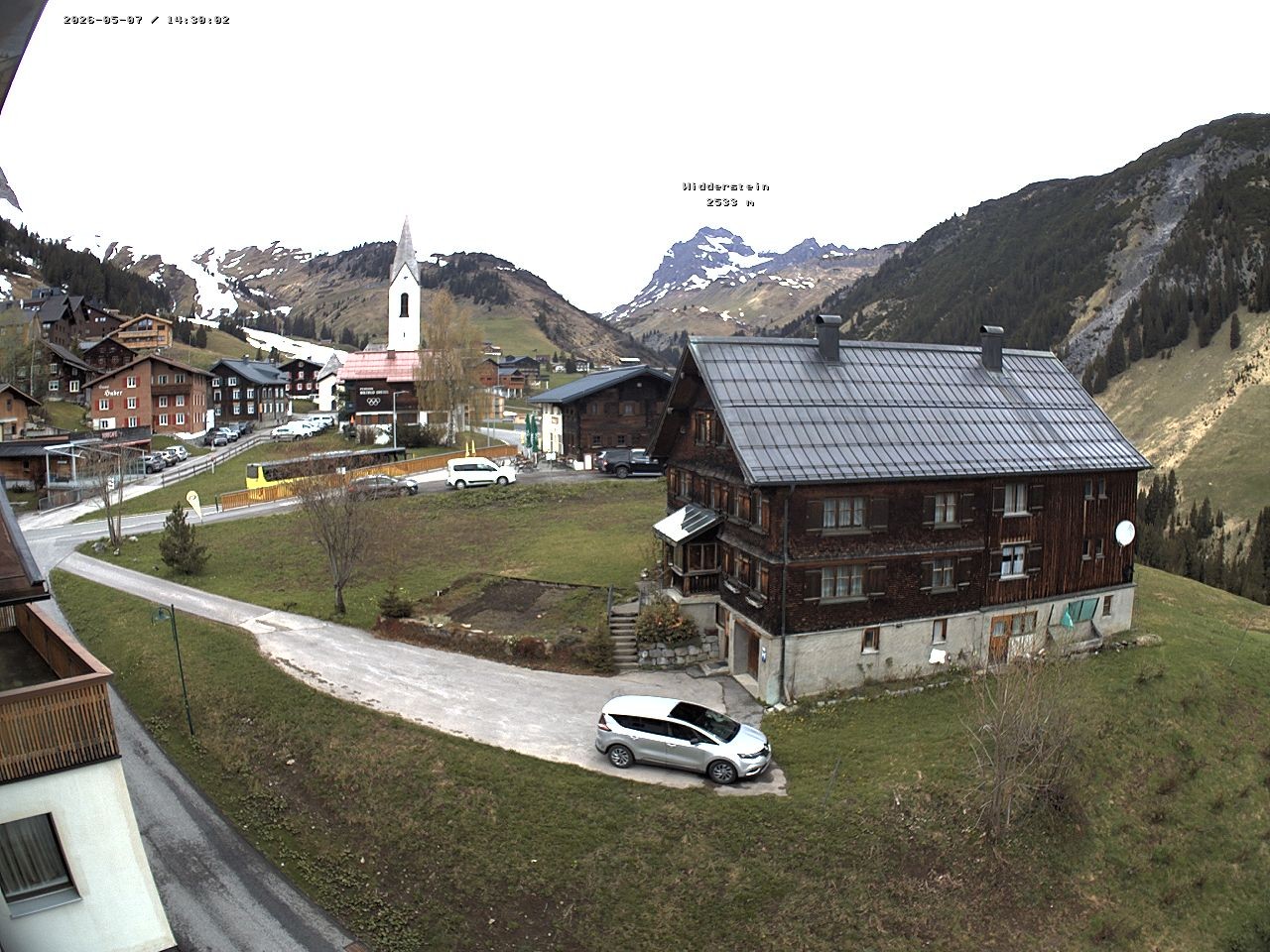 Archiv Foto Webcam Dorfzentrum von Warth