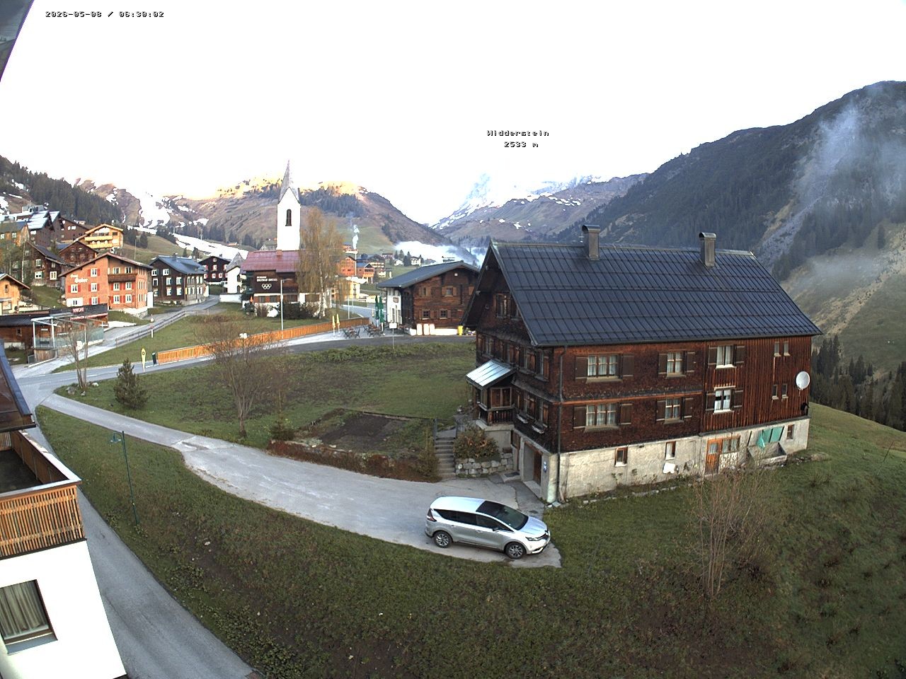 Archiv Foto Webcam Dorfzentrum von Warth