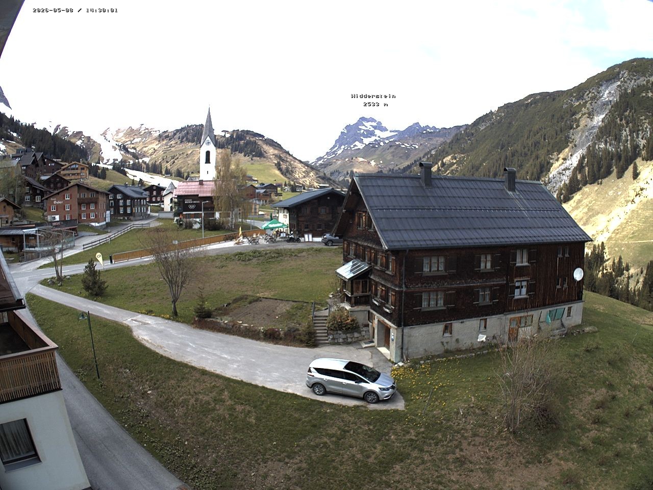 Archiv Foto Webcam Dorfzentrum von Warth
