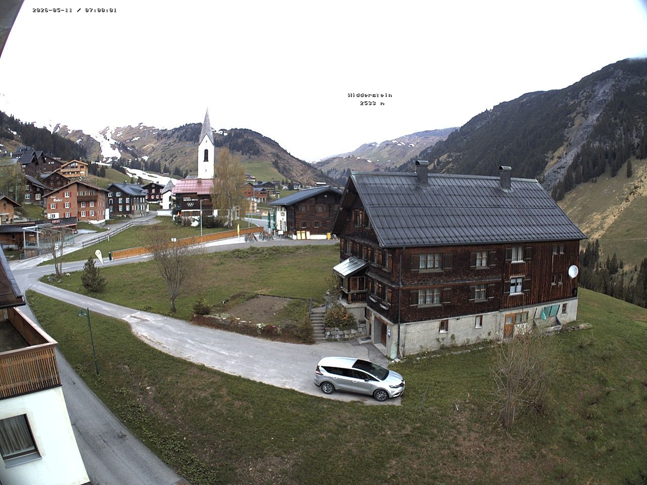 Archiv Foto Webcam Dorfzentrum von Warth