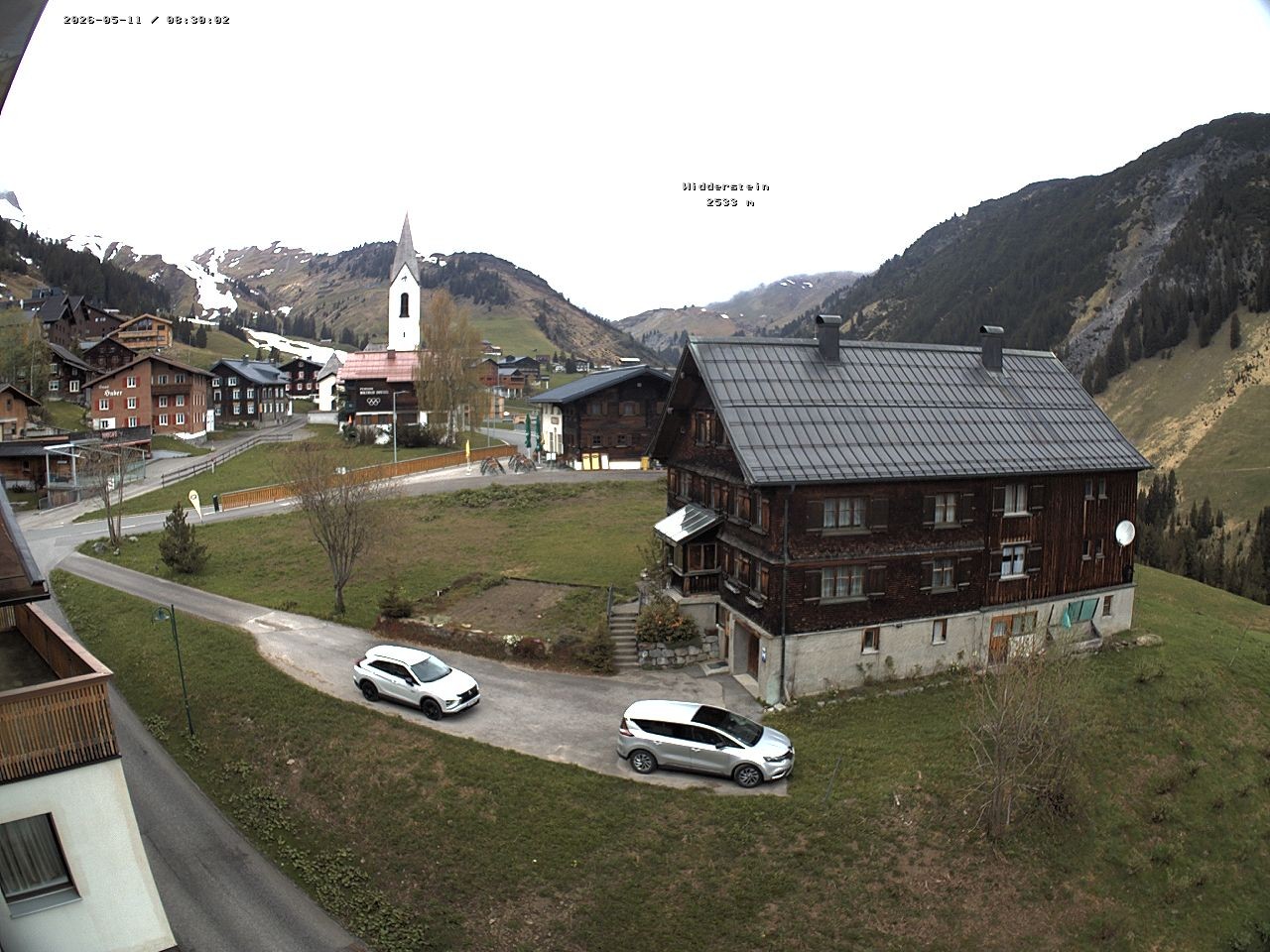 Archiv Foto Webcam Dorfzentrum von Warth