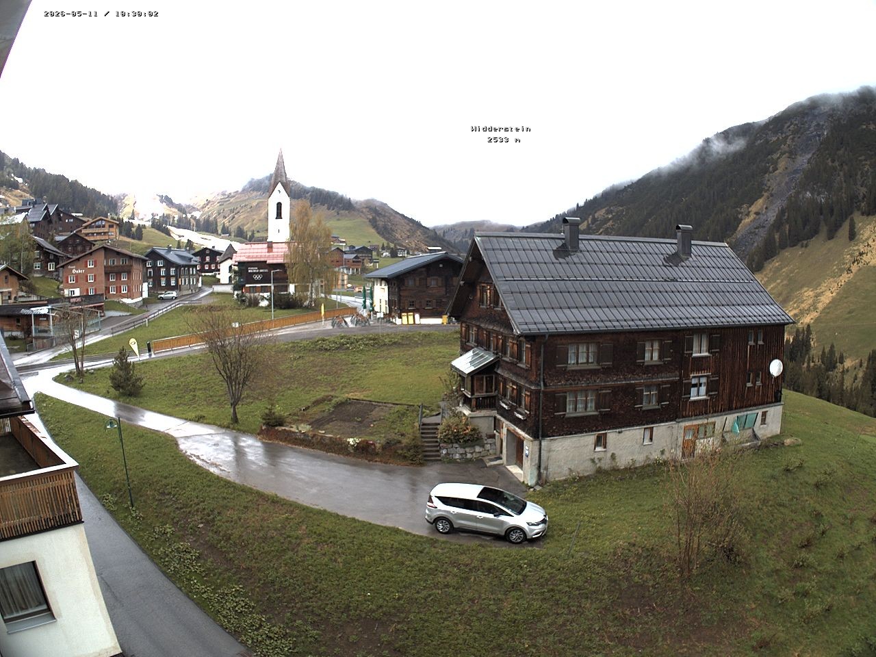 Archiv Foto Webcam Dorfzentrum von Warth