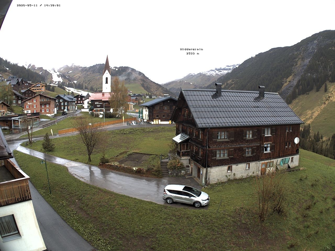 Archiv Foto Webcam Dorfzentrum von Warth