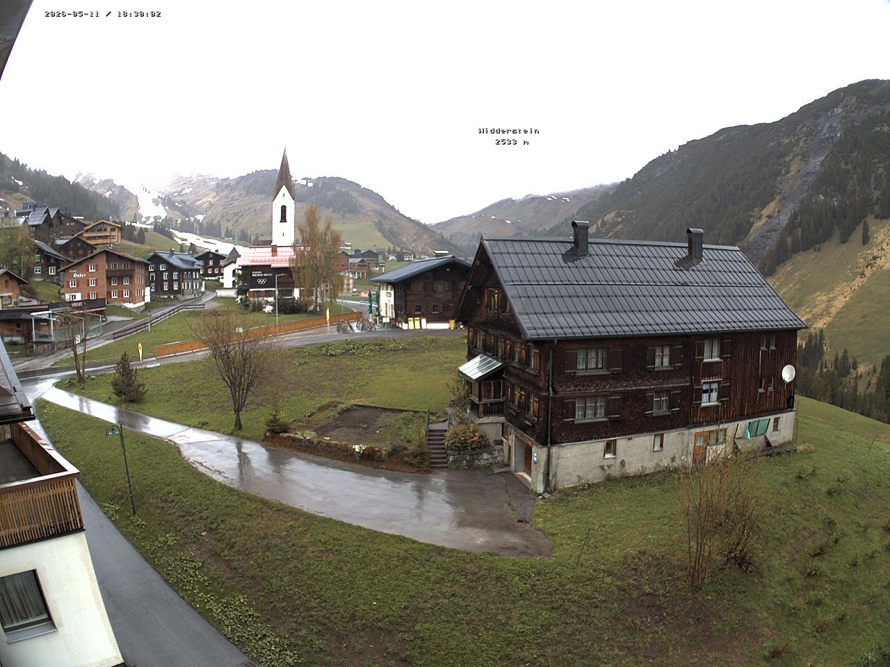 Archiv Foto Webcam Dorfzentrum von Warth