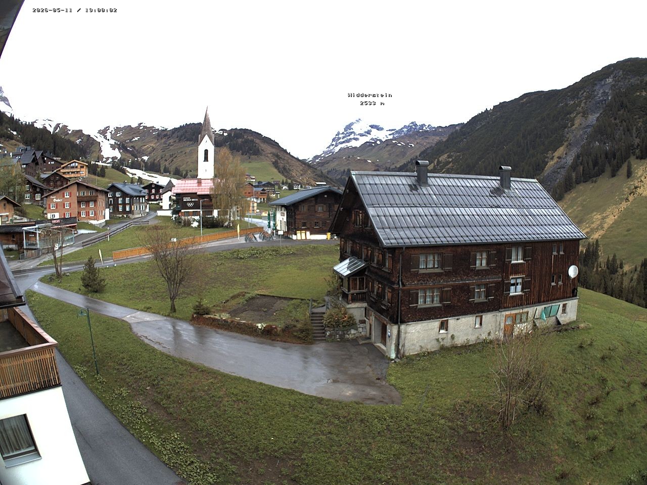 Archiv Foto Webcam Dorfzentrum von Warth