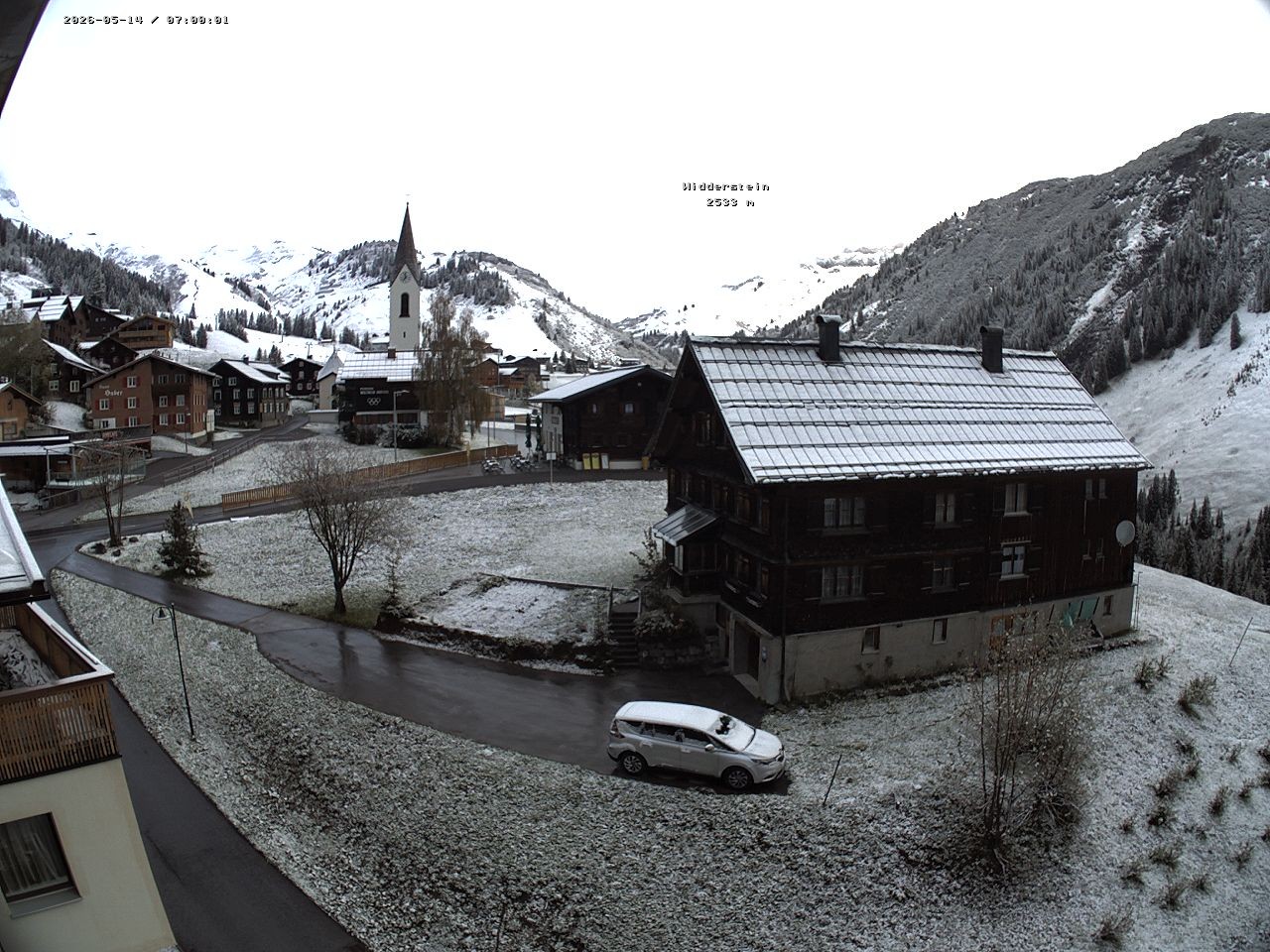 Archiv Foto Webcam Dorfzentrum von Warth