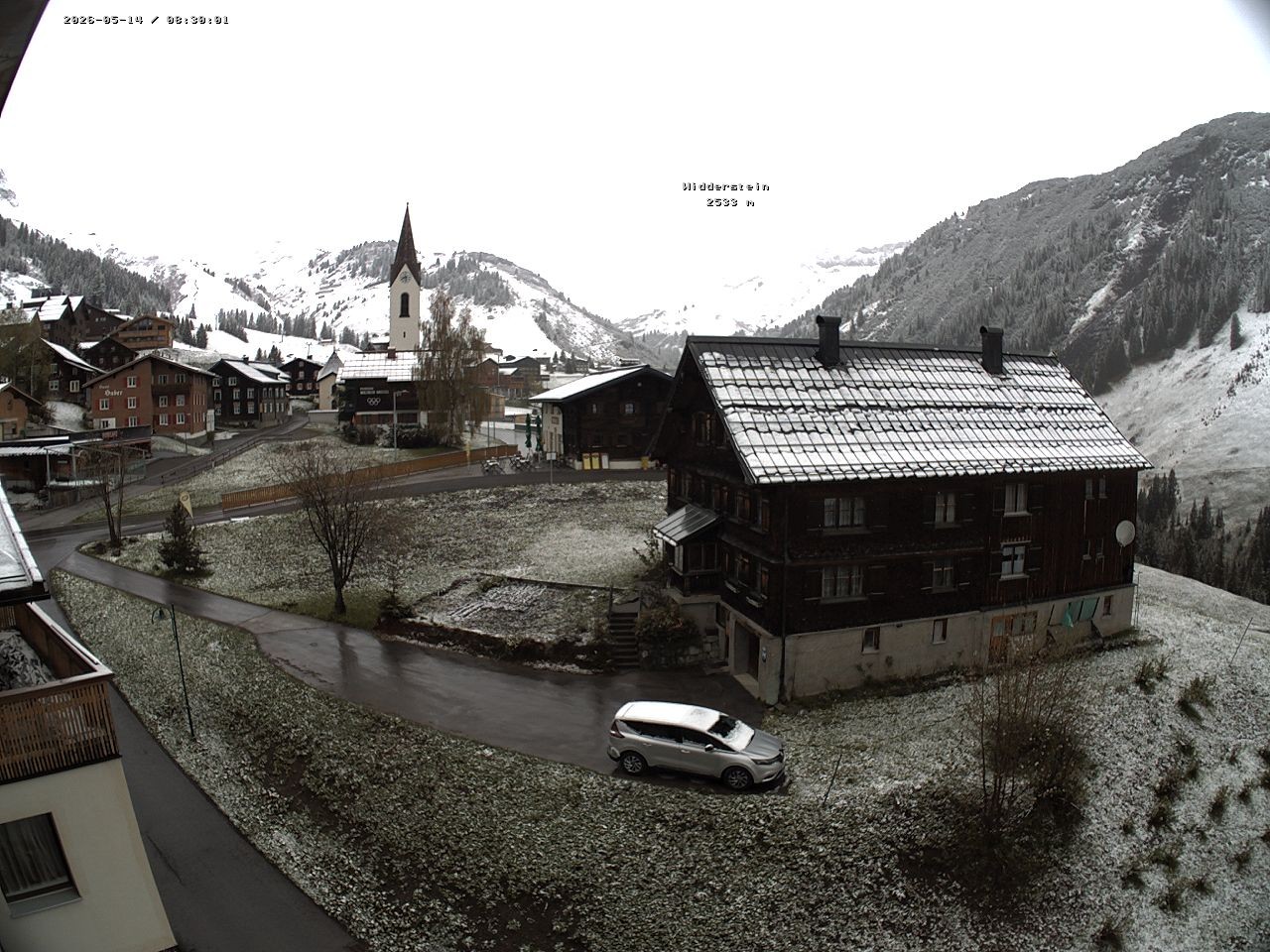 Archiv Foto Webcam Dorfzentrum von Warth