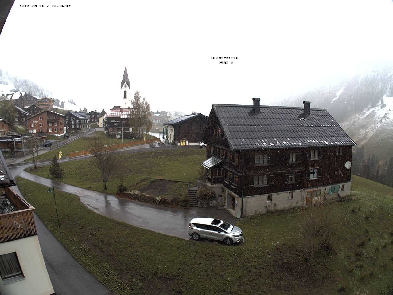 Archiv Foto Webcam Dorfzentrum von Warth