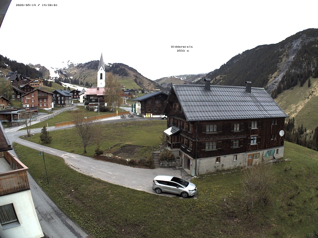 Archiv Foto Webcam Dorfzentrum von Warth