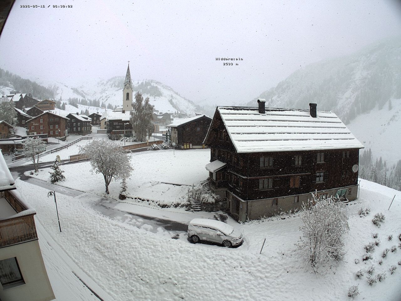 Archived image Webcam Village center Warth