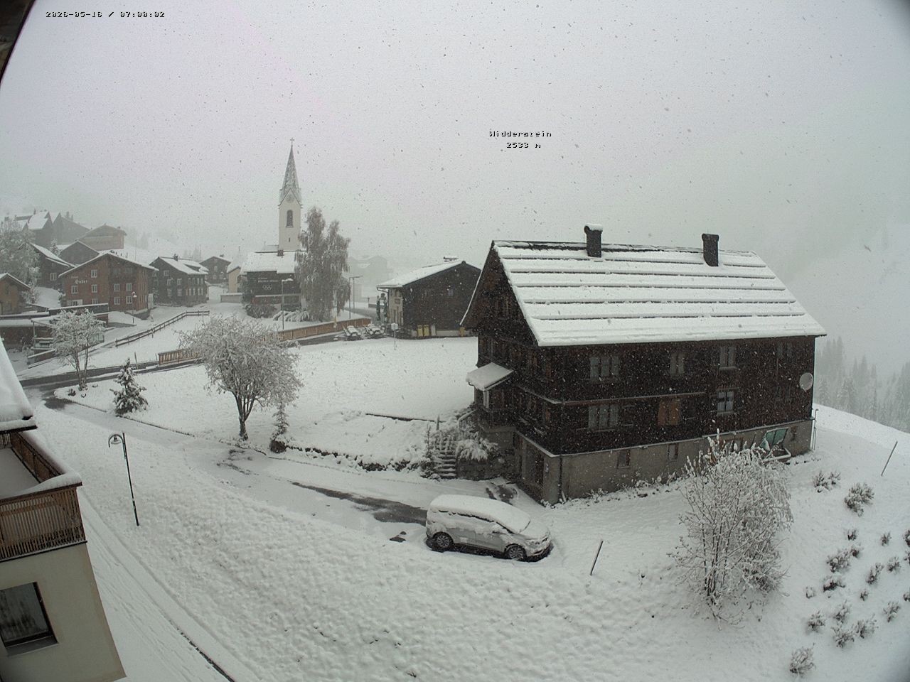 Archived image Webcam Village center Warth