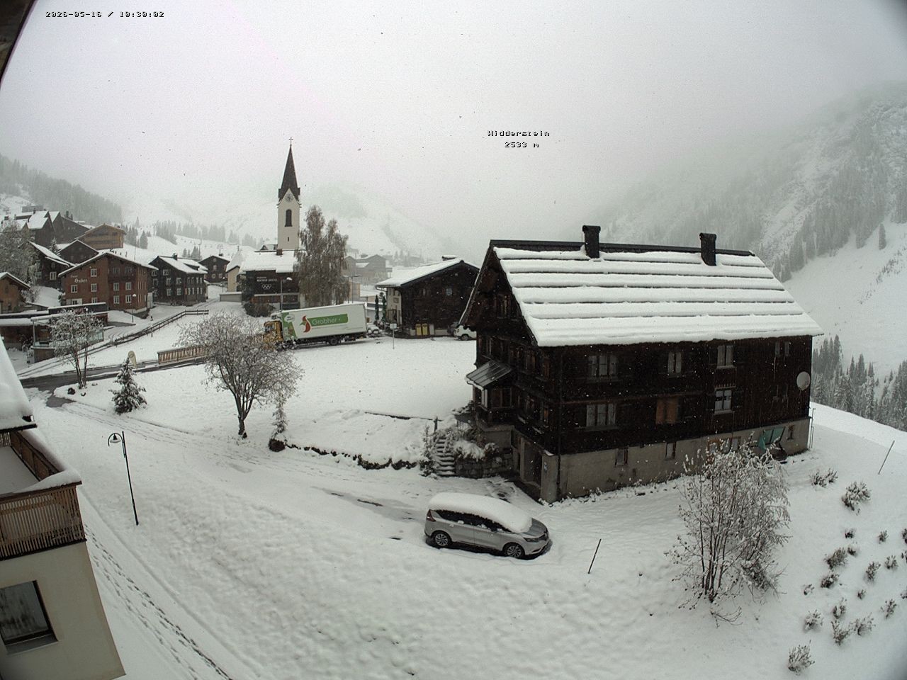 Archived image Webcam Village center Warth