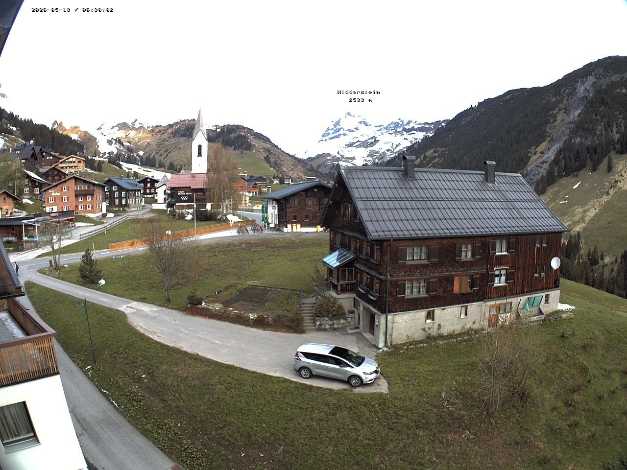 Archiv Foto Webcam Dorfzentrum von Warth