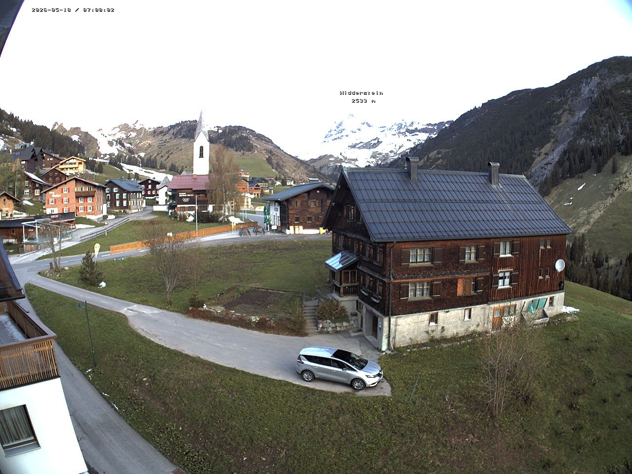 Archiv Foto Webcam Dorfzentrum von Warth