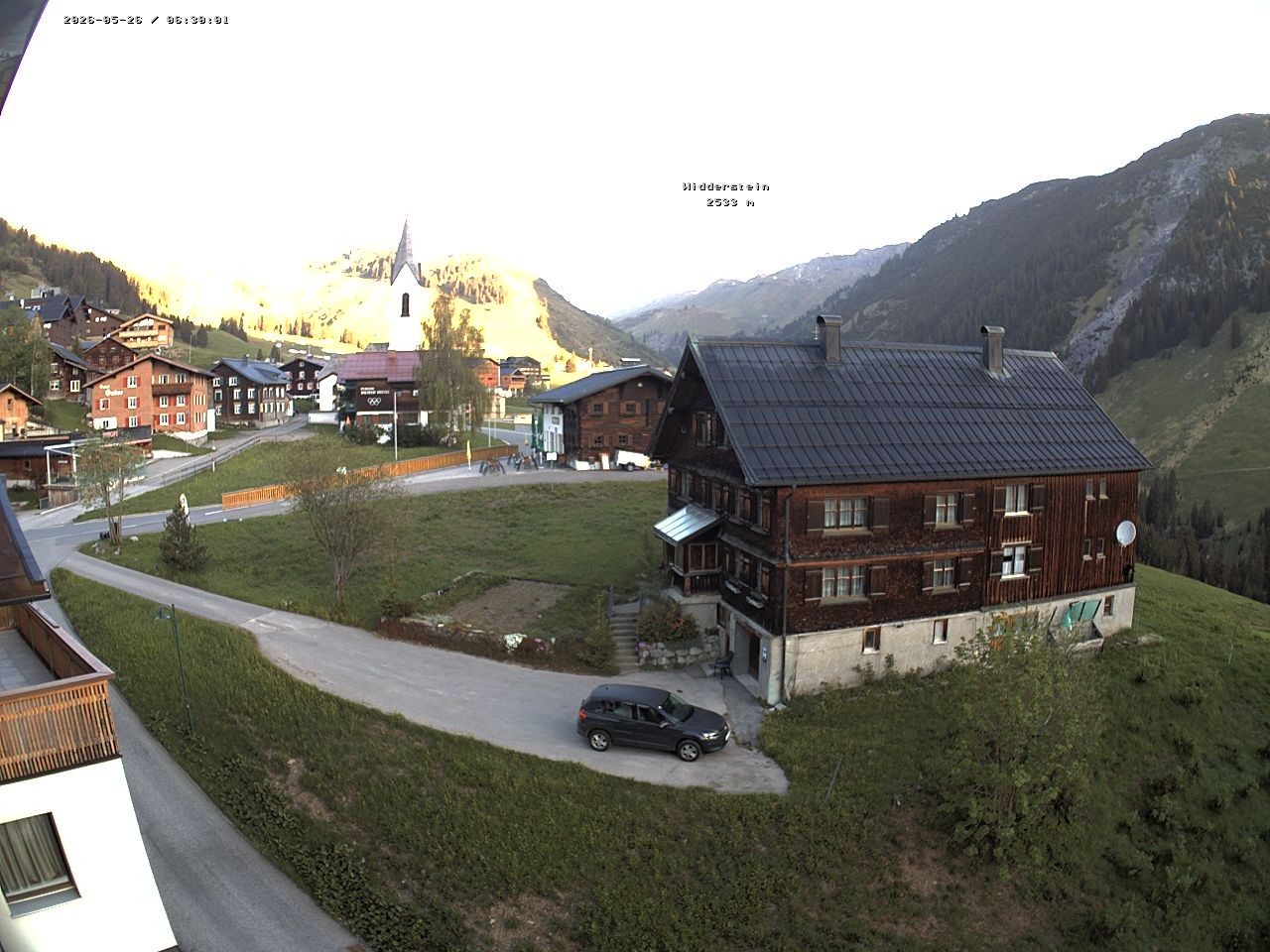 Archiv Foto Webcam Dorfzentrum von Warth