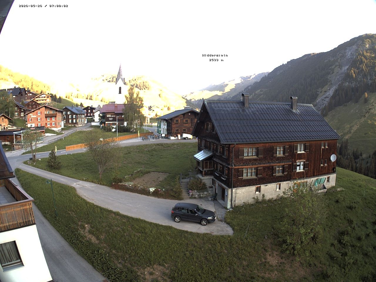 Archiv Foto Webcam Dorfzentrum von Warth