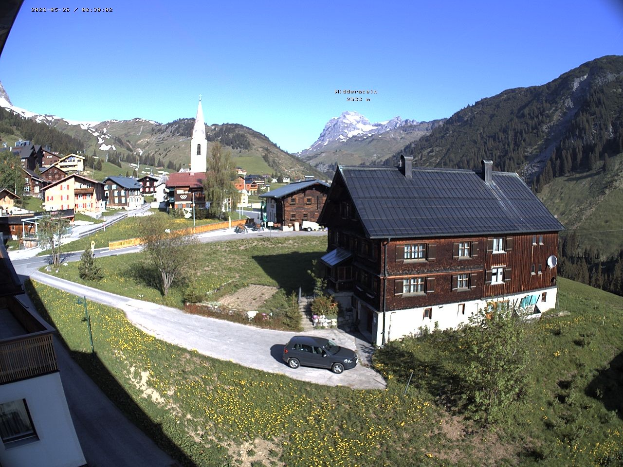 Archiv Foto Webcam Dorfzentrum von Warth