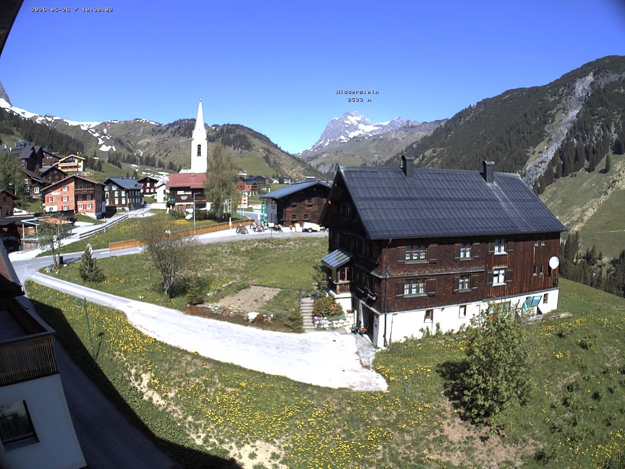 Archiv Foto Webcam Dorfzentrum von Warth