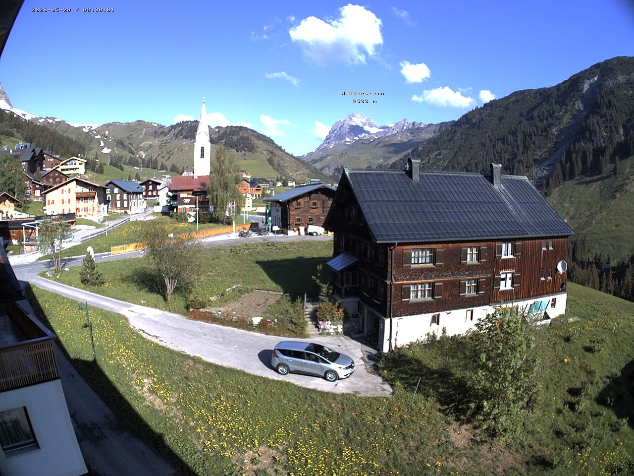Archiv Foto Webcam Dorfzentrum von Warth