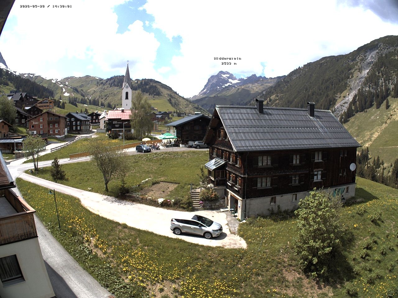 Archiv Foto Webcam Dorfzentrum von Warth