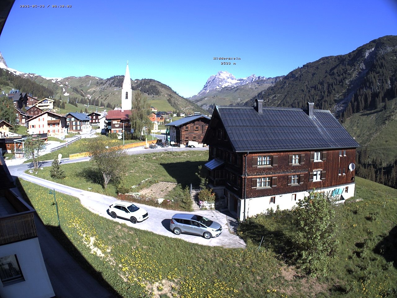 Archiv Foto Webcam Dorfzentrum von Warth