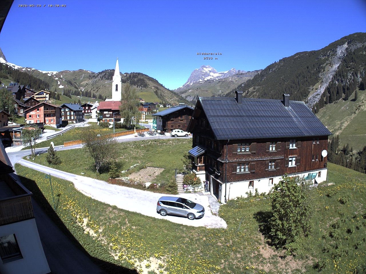 Archiv Foto Webcam Dorfzentrum von Warth