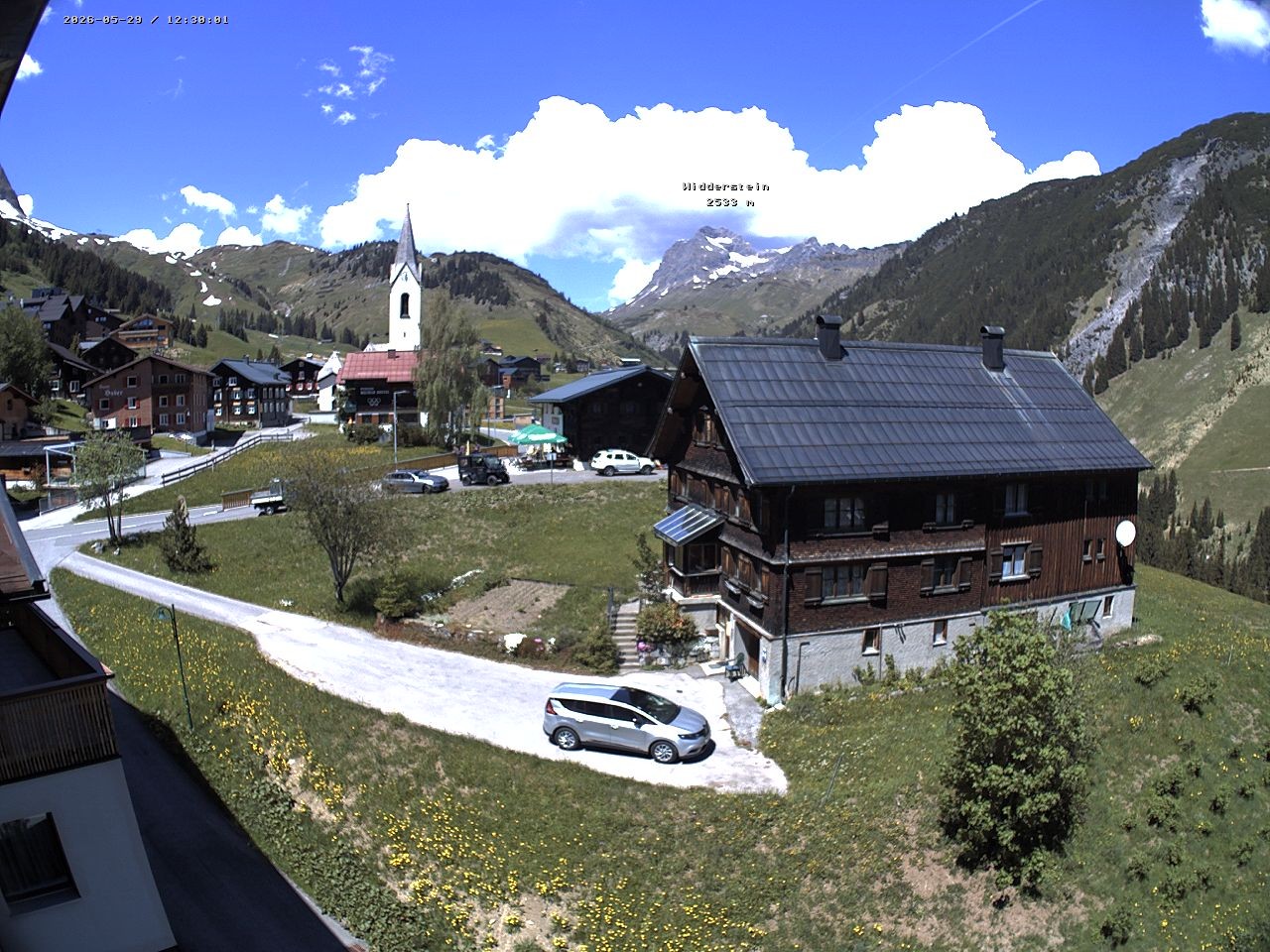 Archiv Foto Webcam Dorfzentrum von Warth