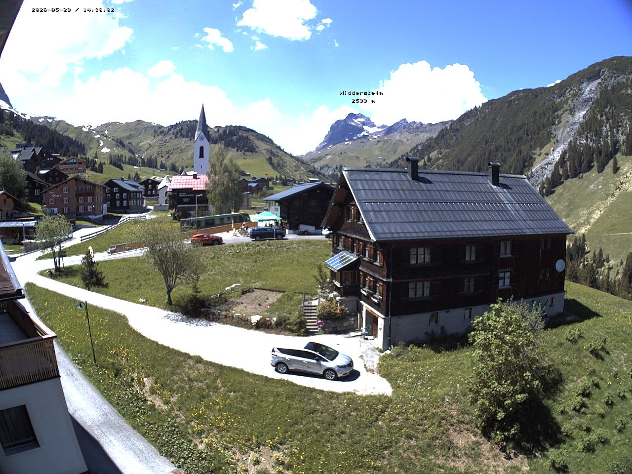 Archiv Foto Webcam Dorfzentrum von Warth