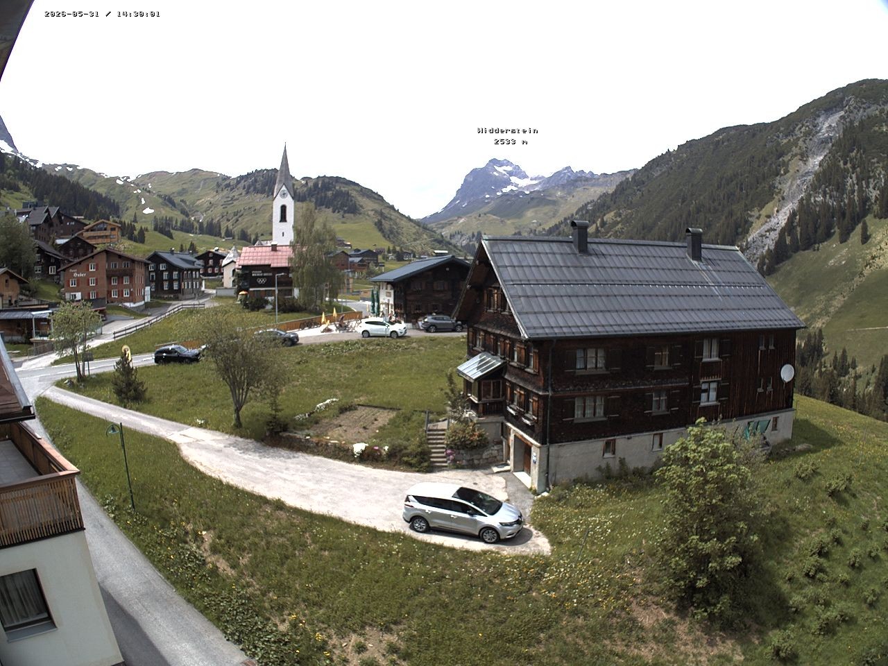 Archiv Foto Webcam Dorfzentrum von Warth