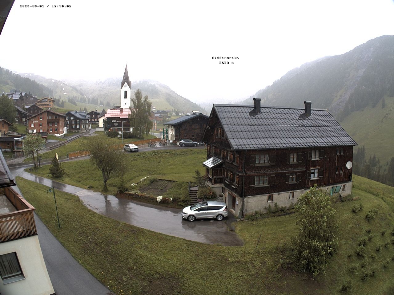 Archiv Foto Webcam Dorfzentrum von Warth