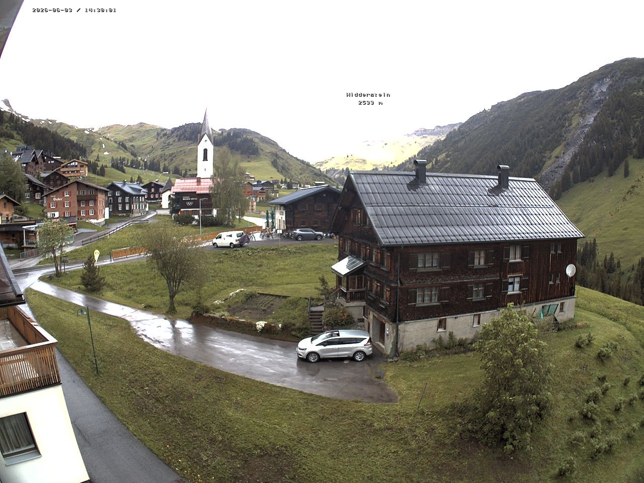 Archiv Foto Webcam Dorfzentrum von Warth