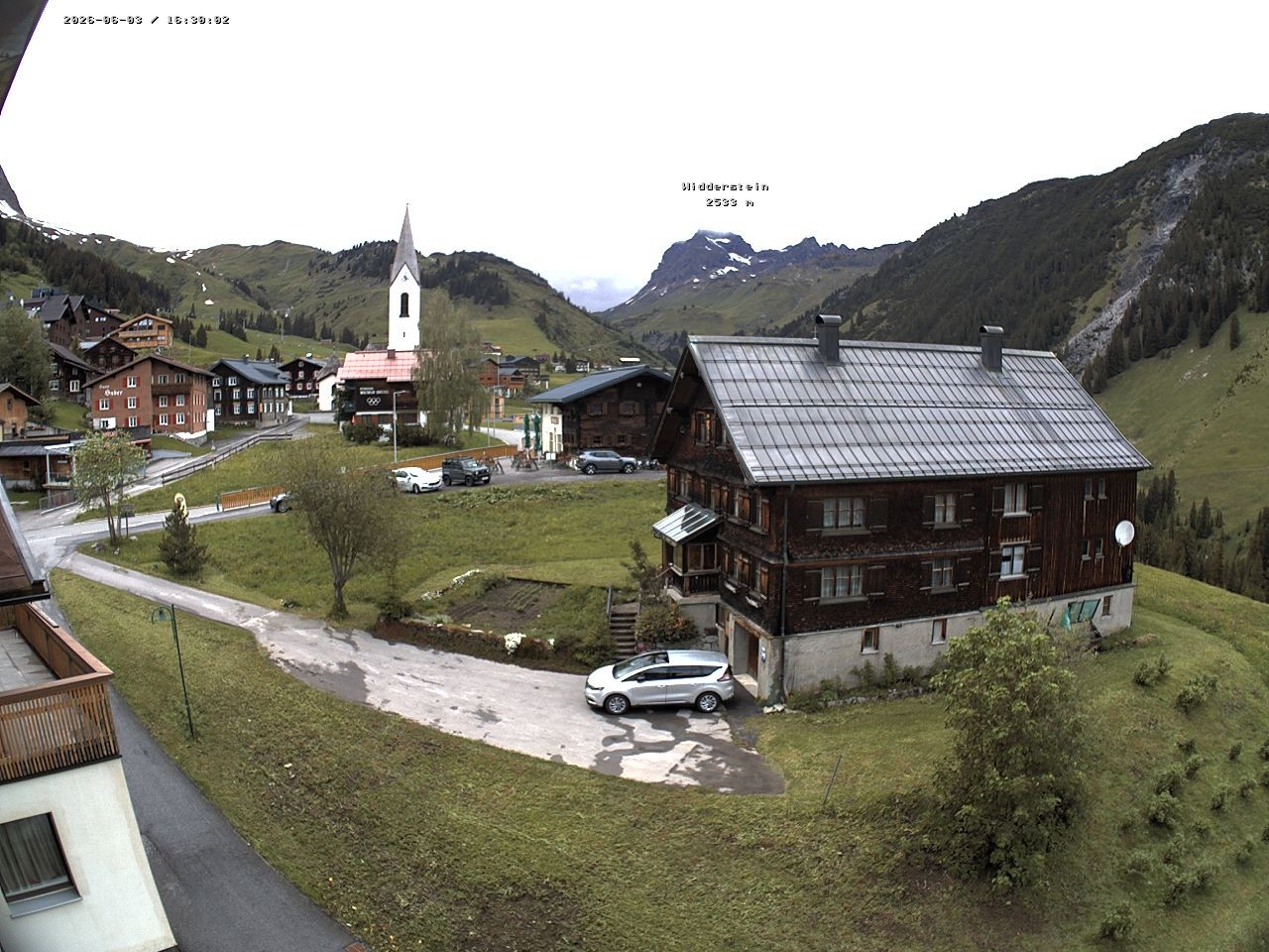Archiv Foto Webcam Dorfzentrum von Warth