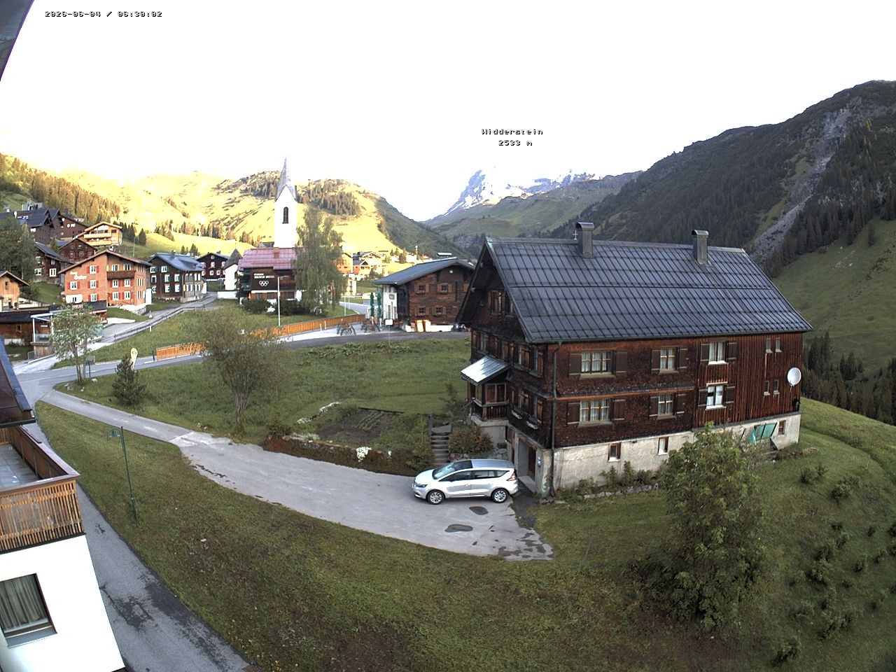 Archiv Foto Webcam Dorfzentrum von Warth